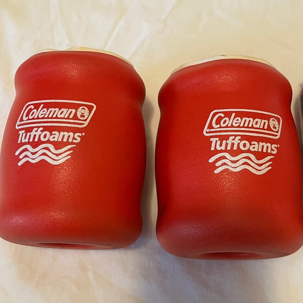 Coleman Red Tuffoams Drink Insulators